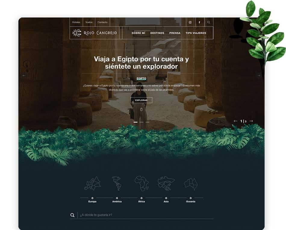 diseno pagina web ejemplo