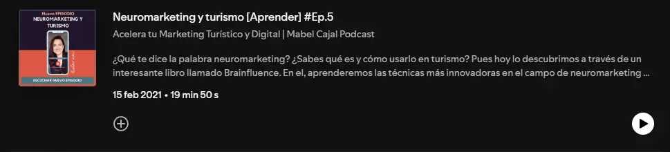 Podcast Neuromarketing y turismo